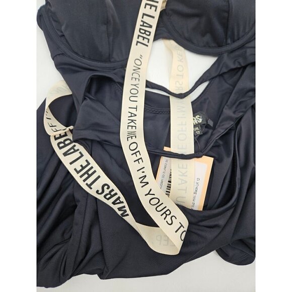 New Mars the Label The Twist Cup Mini Dress Womens UK 12/US M Underwire Cut Out - Picture 6 of 7